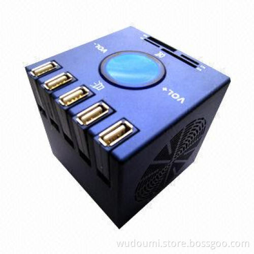 Combo Speaker with 5-port Card Reader, 3-in-1 Function